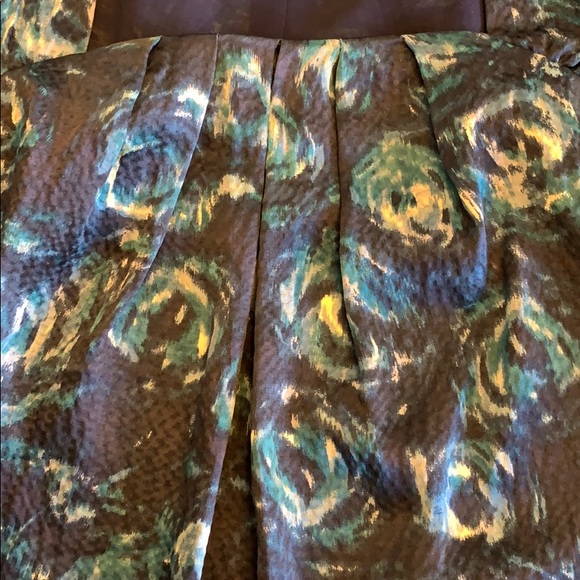 Ann Taylor square neck silk blouse with pleating - Picture 2 of 6